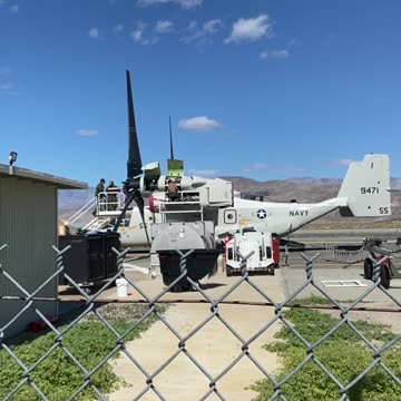 Bell Boeing V-22 Osprey undergoing maintenance