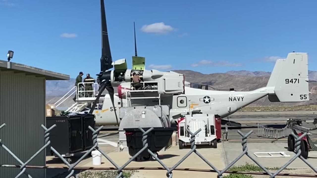 Bell Boeing V-22 Osprey undergoing maintenance