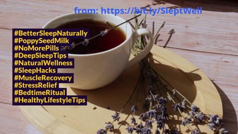 Enjoy Better Sleep with Homemade Poppy Seed Milk (You’ll Never Use Pills Again!)