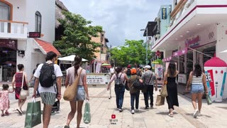 5th Avenue - Playa del Carmen - Quintana Roo - 4k - Walking tour