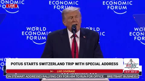 WATCH: President Trump Details the Record-Breaking Success of the U.S. to The W.E.F. - 01/21/26