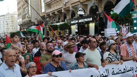 مسيرة شعبية في إطار اليوم الوطني الاحتجاجي طنجة 29 06 2025 أوقفوا تطبيع العار