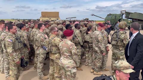 Holland Drop Zone prior to President Trump’s departure after epic demonstrations…