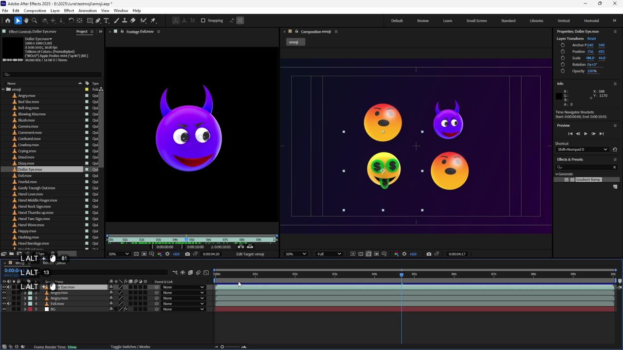 Da Vinci and after effect Replace Clip in Timeline