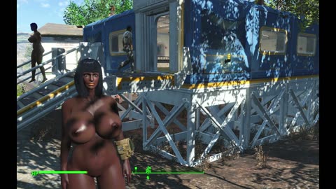 Fallout 4 Naked Oberland station Busty Boobs Breast Expansion huge tits