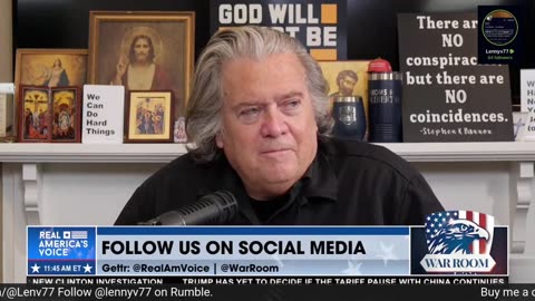 What a time to be alive Bannon style.