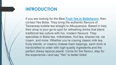 Best Fruit Tea in Bellehaven