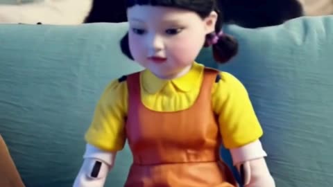 GTA V SQUID GAME GIRL DOLL SUPERMAN CUTE PANDA TV PRANK #squidgame #shorts #gta