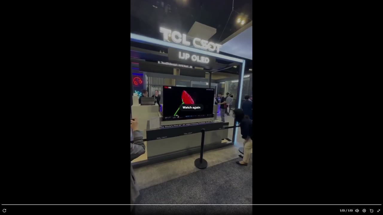 Impressive: TCL foldable TV folds in half and hides in a stand… Dang
