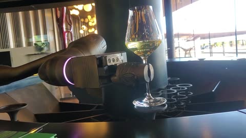Wine Served by a Robot