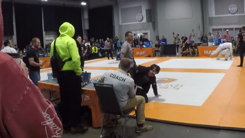 Eahan takes a nap, Grappling Industries Syracuse 9-6-2025