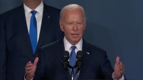 Joe Biden "And now I want to hand it over to the president of Ukraine . . . President Putin."
