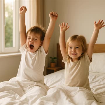 Good morning with happiness is healthy habit