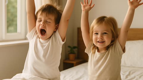 Good morning with happiness is healthy habit