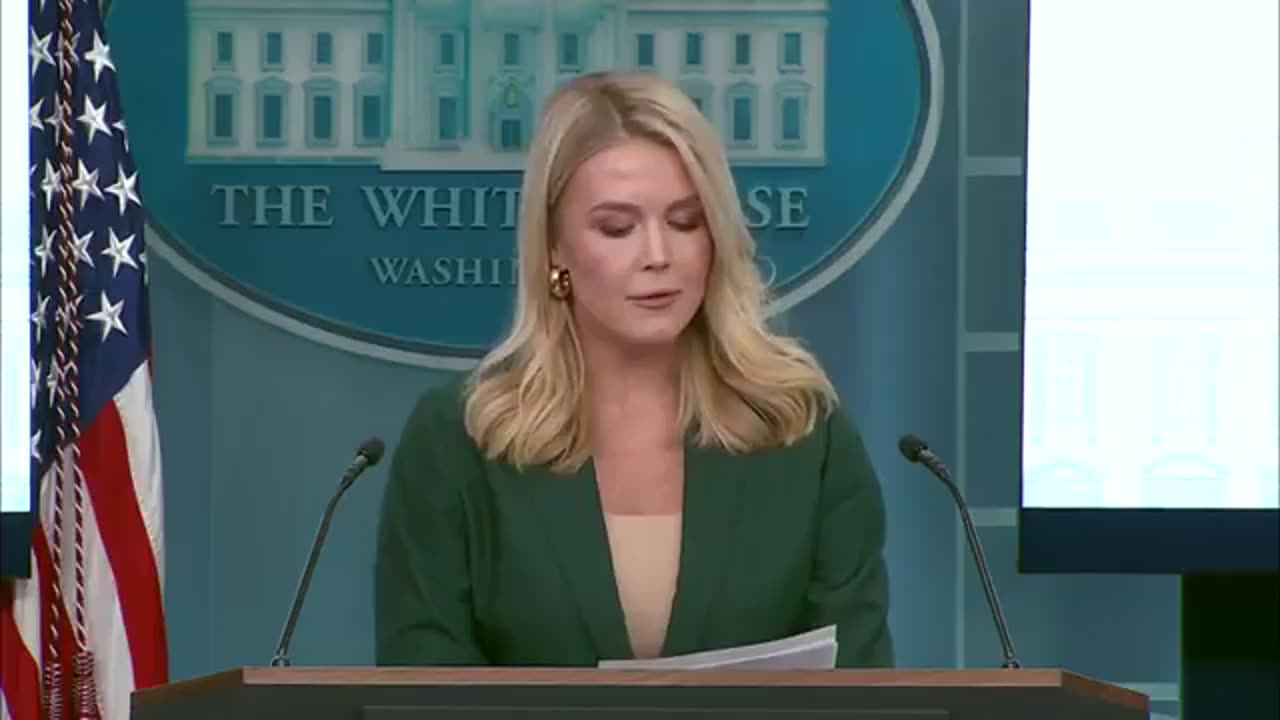 Press Secretary Karoline Leavitt addresses Goldberg's Signal drama