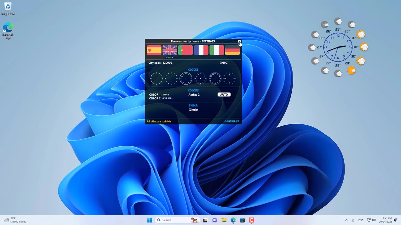 How to add Weather Clock on Windows 11