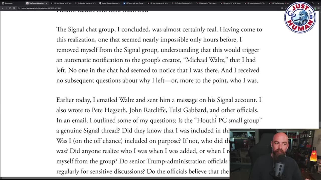 justHuman the Mike Flynn-ing of Mike Waltz - immediate, redacted Crossfire Hurricane declass