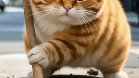 "Cat Teaches Lion a Life Lesson! 😂🐾"#FunnyCat #CatStory #ViralShorts #LionLife #AICatStory