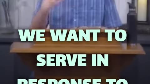 Serving God isn't about what we get in return, it's a response to His incredible love for us!