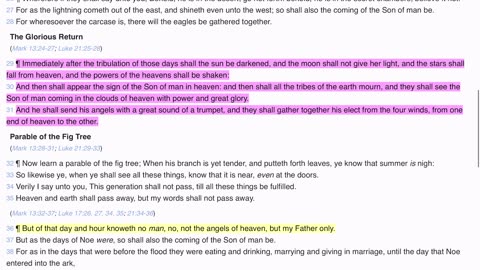 Rightly dividing Matthew 24