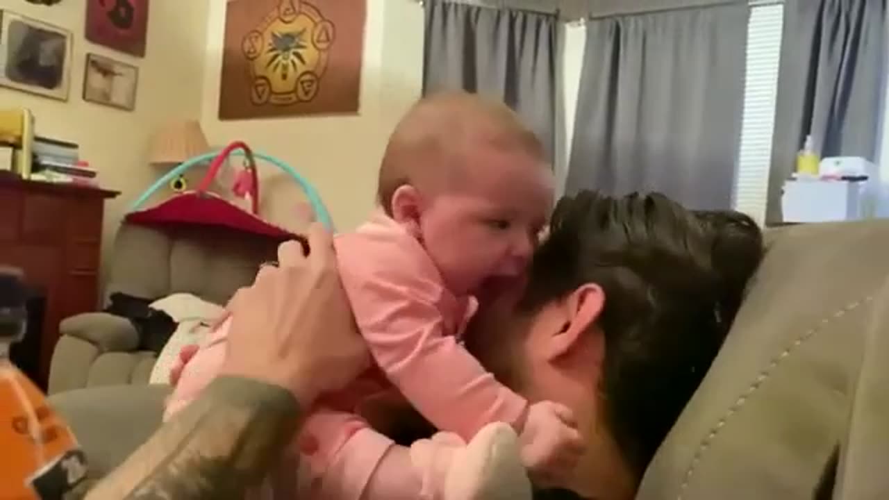 Dad With Cute Baby
