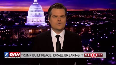Matt Gaetz just redpilled millions of normies watching OANN that Netanyahu is trying to sabotage