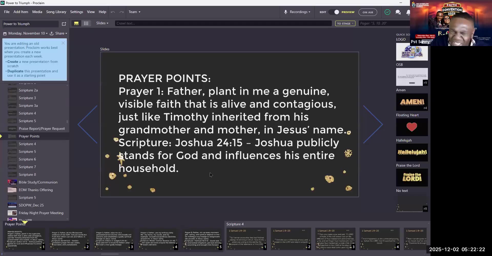 Power To Triumph || December 2, 2025 || “Let Faith Run in your Bloodline”