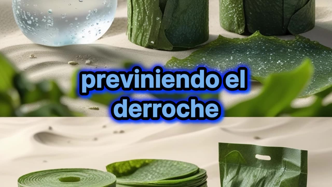 Se utilizan las Algas como ingrediente principal para elaborar empaques.