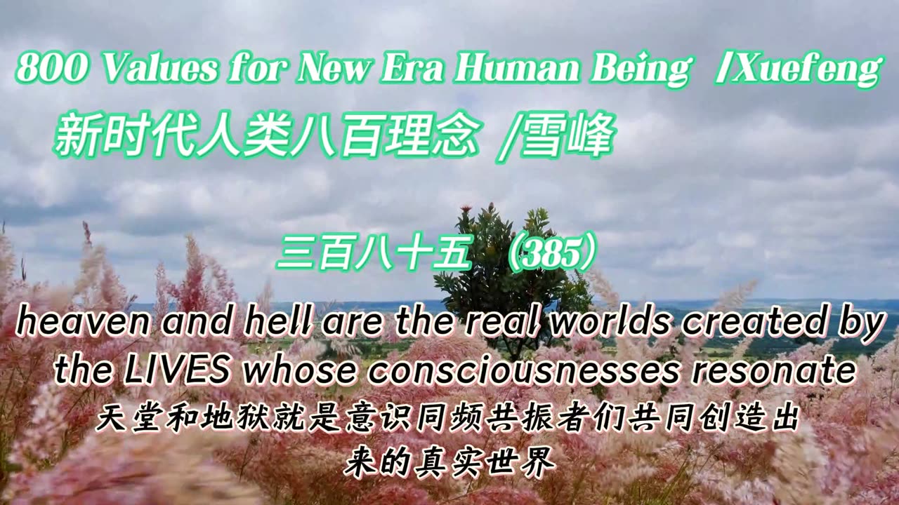 800 Values for New Era Human Being（385）