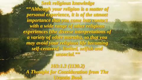 Seek religious knowledge