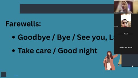 Greetings and Farewells