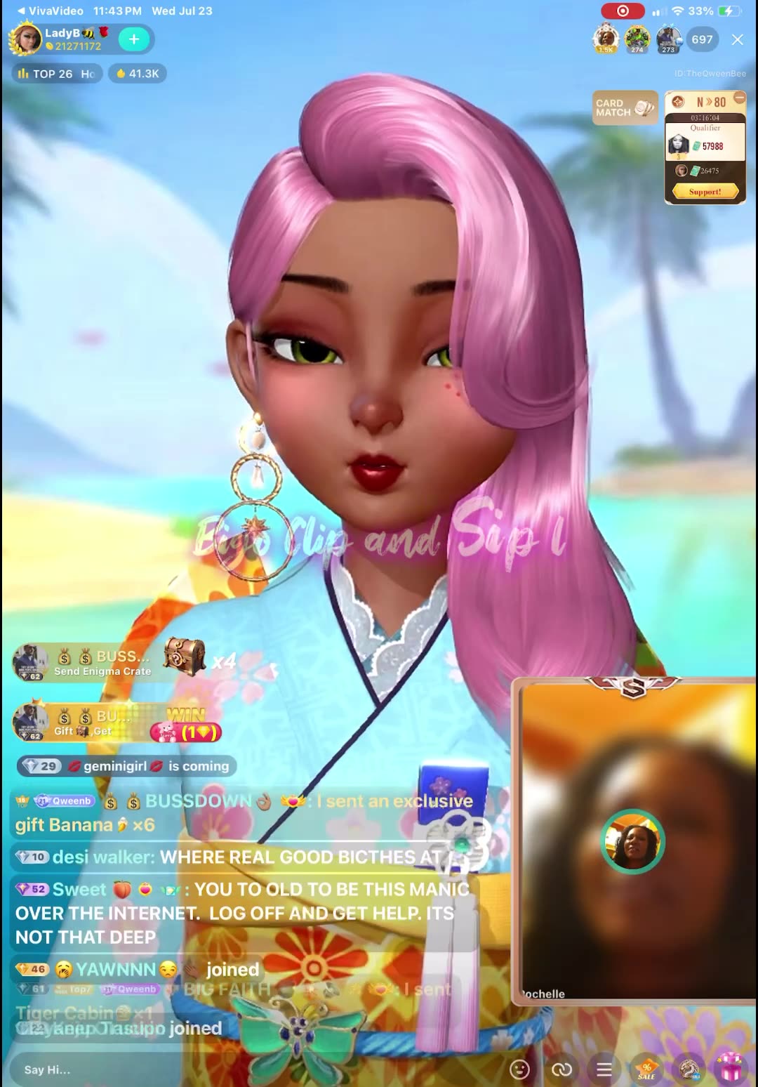 Mr D going off on Grey Hair after she tried to defend herself from the men 7/23/25 #bigoclipandsip