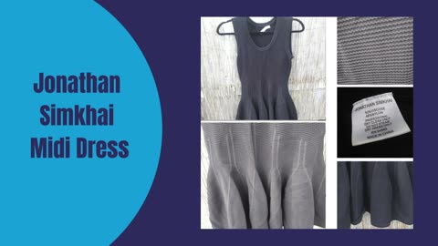 Jonathan Simkhai Black Knit Sleeveless Fit Flare Midi Dress Stretch XS-S No Size