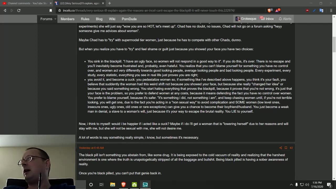 Todd Thundercock: INCEL BLACKPILL Stories_ Ugly male rants about the blackpill and how it sucks be.