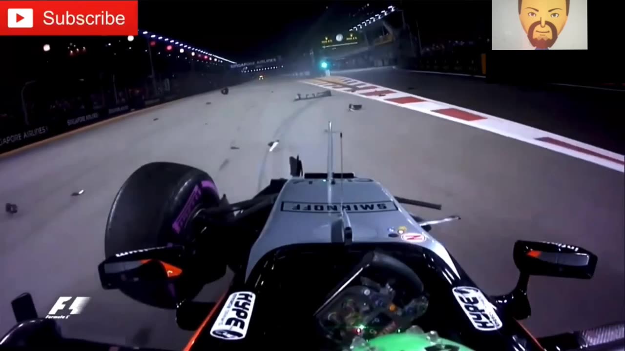 Formula1 2016 Onboard Crash Compilation *NO MUSIC* (REACTION)