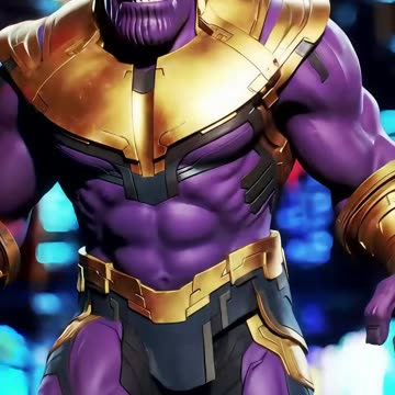 Thanos Unleashed: Epic Neon Marvel Animation Shorts