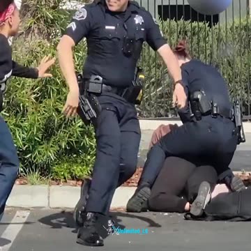 NEW_ Two Astronauts attack a female officer