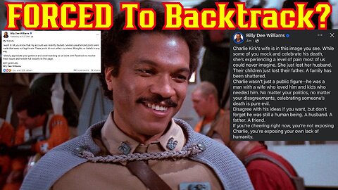 Star Wars Legend FORCED To Backtrack On Charlie Kirk Posts By PR Team? Billy Dee Williams