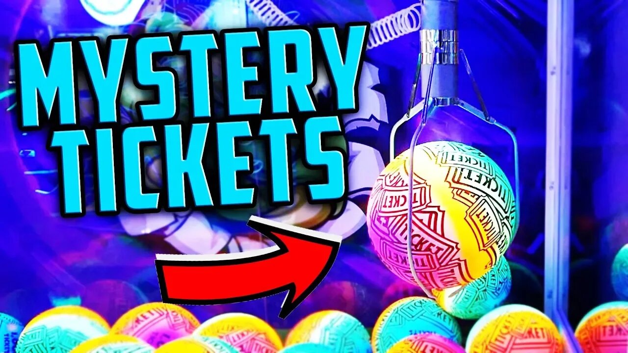 GIANT MYSTERY TICKET BALL CLAW MACHINE!