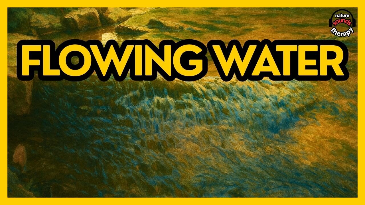 MOUNTAIN STREAM FLOWING WATER • NATURE AMBIENCE FOR SLEEP & RELAXATION