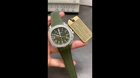 Patek Philippe Aquanaut White Gold Khaki Ref 5168G-010