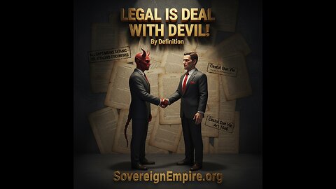 LEGAL = DEAL WITH THE DEVIL - LITERALLY BY DEFINITION!