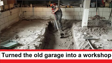 The man from the destroyed garage made a new workshop