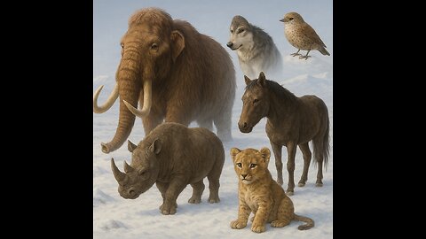 🌨️ Life Frozen in Time – Ice Age Animals Preserved for Tens of Thousands of Years