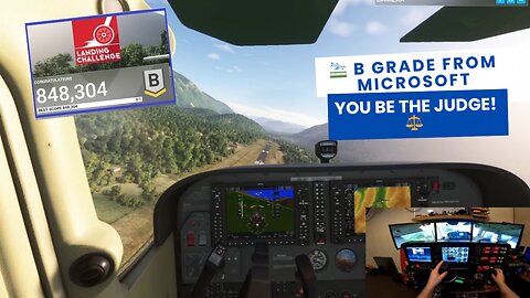🛬 First Attempt at MSFS Landing Challenge in Cessna 172 G1000 | Safe Touchdown, Harsh Grade 😤