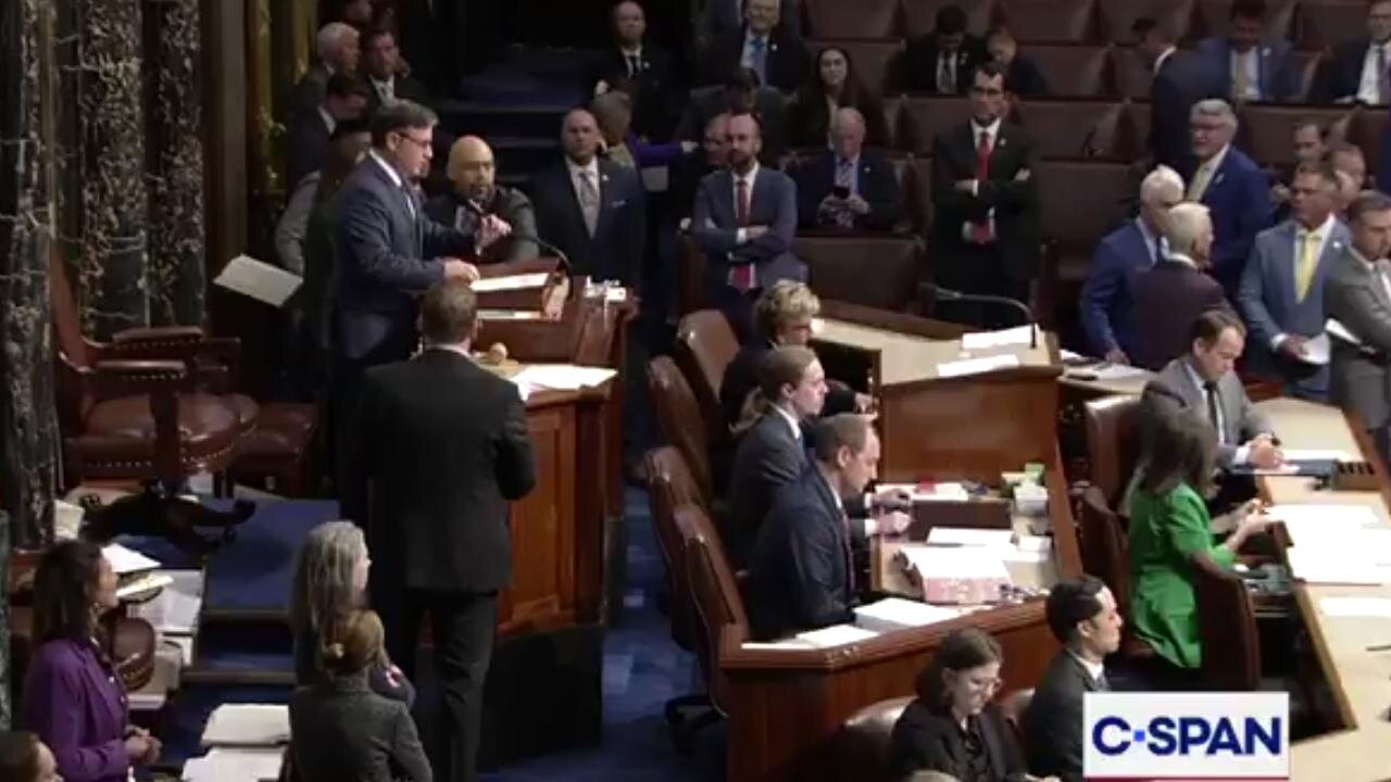 Speaker Johnson paused votes for moment of silence for Charlie Kirk, Dems holler abt about prayers & gun control!