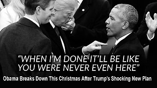 Obama Breaks Down This Christmas After Trump’s Shocking New Plan