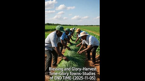 Blessing and Glory-Harvest Time-Glory Towns-Studies of END TIME-(2025-11-05)