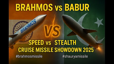 BrahMos vs Babur | Speed vs Stealth | Cruise Missile Showdown 2025! #brahmosmissile #shauryamissile