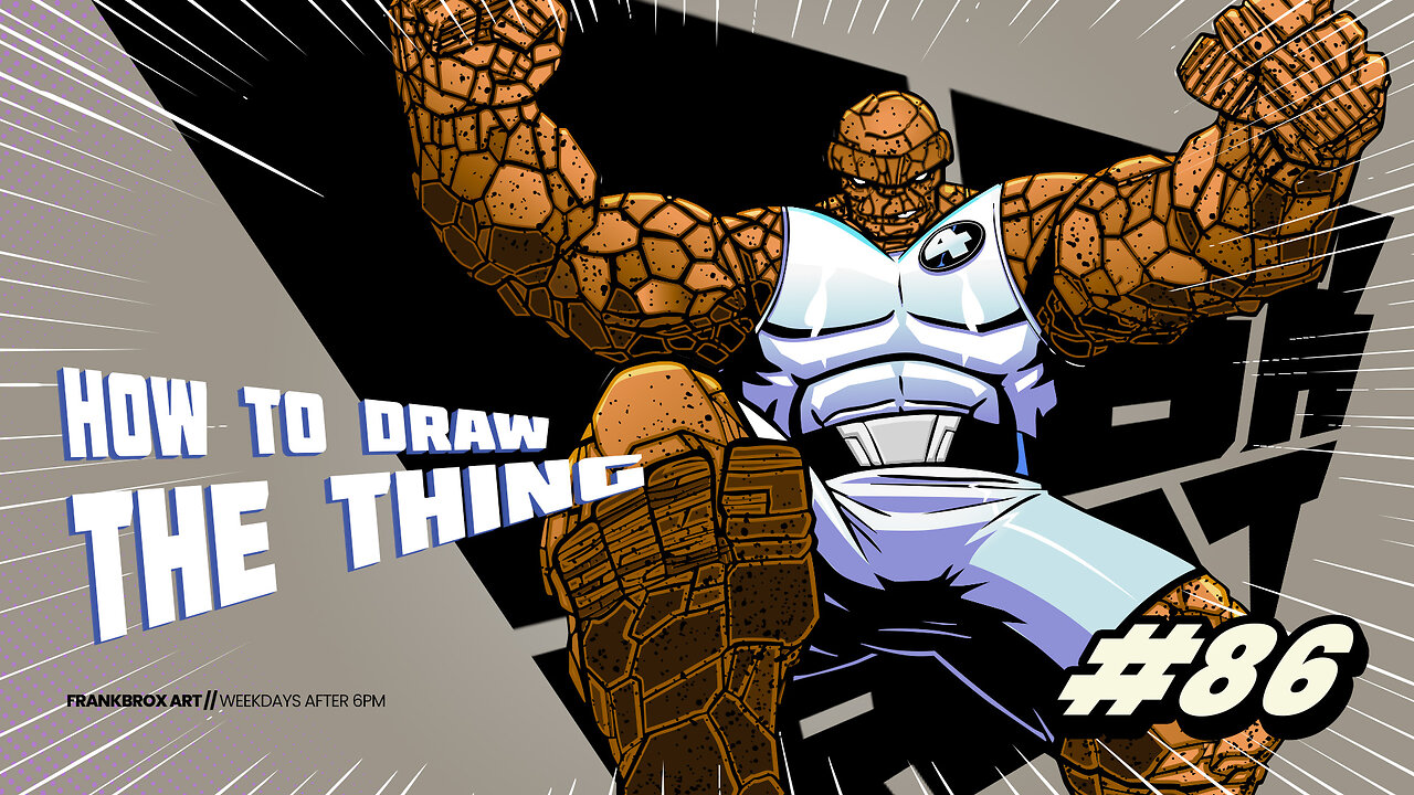 DRAW The Thing from Fantastic Four LIKE A PRO!